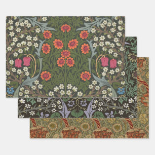 William Morris Blackthorn Gartenblume Klassiker Geschenkpapier Set