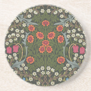 William Morris Blackthorn Gartenblume Klassiker Getränkeuntersetzer