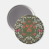 William Morris Blackthorn-Gartenblume Klassiker Magnet (Vorderseite/Rückseite)