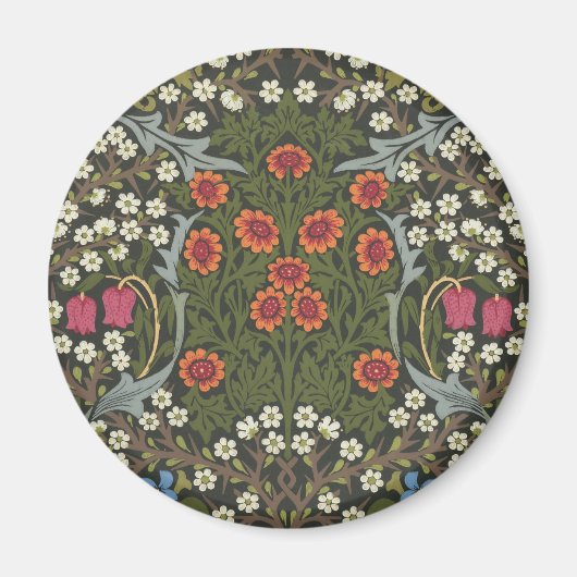 William Morris Blackthorn-Gartenblume Klassiker Magnet (Vorne)