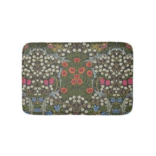 William Morris Blackthorn Gartenblumen Klassiker Badematte (Vorderseite)