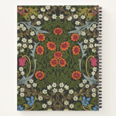 William Morris Blackthorn-Gartenblumen-Klassiker Notizblock (Rückseite)