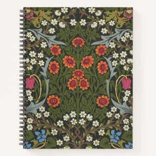 William Morris Blackthorn-Gartenblumen-Klassiker Notizblock