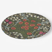 William Morris Blackthorn Gartenblumen Klassiker Pappteller (Schrägansicht)