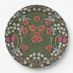 William Morris Blackthorn Gartenblumen Klassiker Pappteller