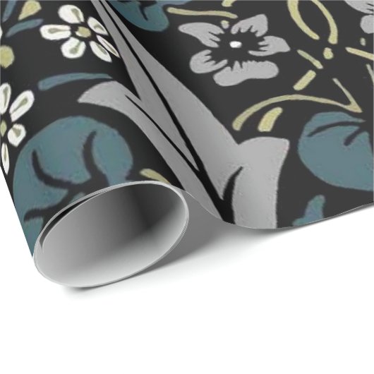William Morris Blackthorn Geschenkpapier (Rolleneckpunkt)