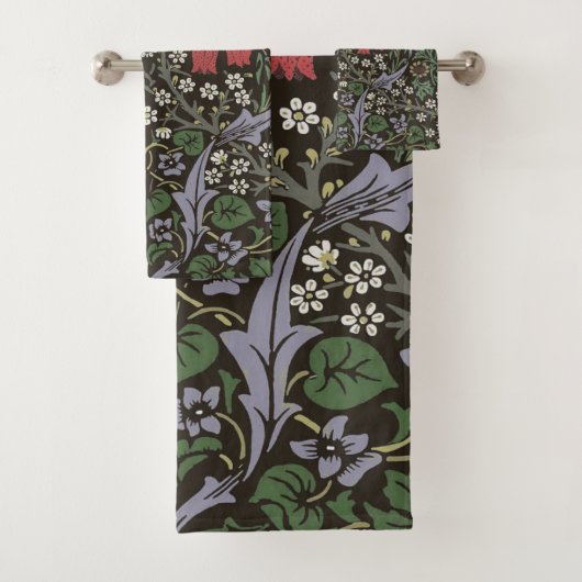 William Morris Blackthorn Tapestry Floral Badhandtuch Set (Insitu)