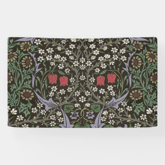 William Morris Blackthorn Tapestry Floral Banner (Horizontal)