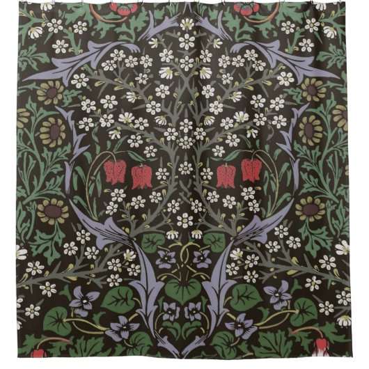 William Morris Blackthorn Tapestry Floral Duschvorhang (Vorderseite)