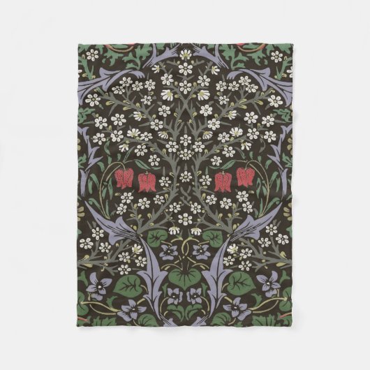 William Morris Blackthorn Tapestry Floral Fleecedecke (Vorderseite)