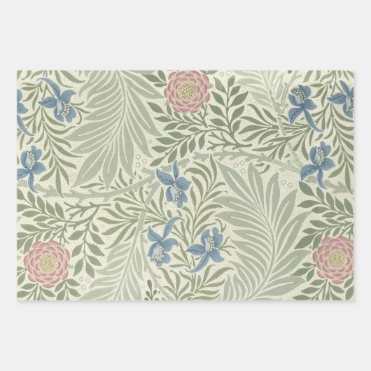 William Morris Blackthorn Tapestry Floral Geschenkpapier Set (Vorderseite 3)