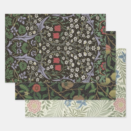 William Morris Blackthorn Tapestry Floral Geschenkpapier Set (Set)