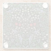 William Morris Blackthorn Tapestry Floral Glasuntersetzer (Rückseite)