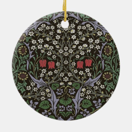 William Morris Blackthorn Tapestry Floral Keramikornament (Hinten)