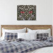 William Morris Blackthorn Tapestry Floral Leinwanddruck (Insitu (Schlafzimmer))