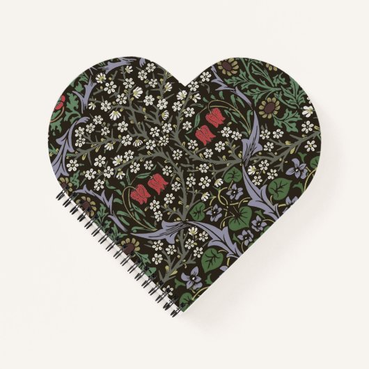 William Morris Blackthorn Tapestry Floral Notizblock (Vorderseite)