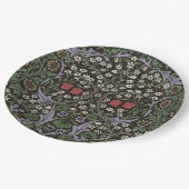 William Morris Blackthorn Tapestry Floral Pappteller (Schrägansicht)