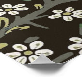 William Morris Blackthorn Tapestry Floral Poster (Ecke)