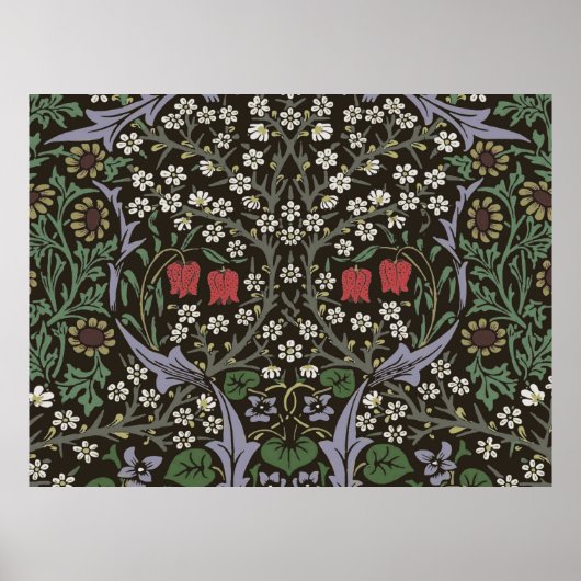 William Morris Blackthorn Tapestry Floral Poster (Vorne)