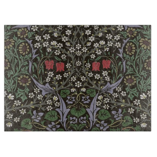 William Morris Blackthorn Tapestry Floral Schneidebrett (Vorderseite)
