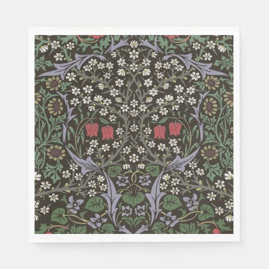 William Morris Blackthorn Tapestry Floral Serviette (Vorderseite)