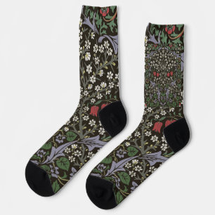 William Morris Blackthorn Tapestry Floral Socken
