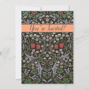 William Morris Blackthorn-Tapete Floral Einladung