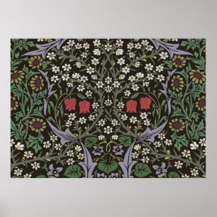 William Morris Blackthorn Tapeten Blumenmuster Poster
