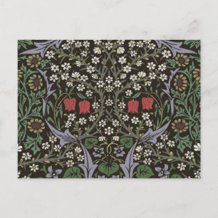William Morris Blackthorn Tapeten Blumenmuster Postkarte