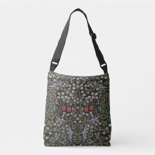 William Morris Blackthorn Tapeten Blumenmuster Tragetaschen Mit Langen Trägern
