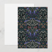 William Morris Blackthorn Victorian Botanical Mitteilungskarte (Vorne/Hinten)