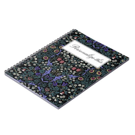 William Morris Blackthorn Victorian Personalized Notizblock (Linke Seite)