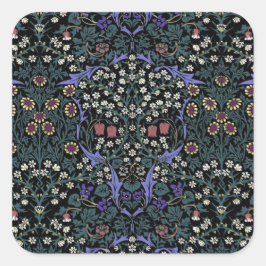 William Morris Blackthorn Victorian Wallpaper Quadratischer Aufkleber