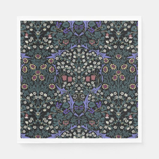 William Morris Blackthorn Victorian Wallpaper Serviette (Vorderseite)