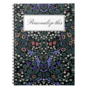 William Morris Blackthorn viktorianisch personalis Notizblock