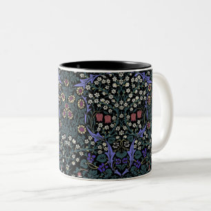 William Morris Blackthorn viktorianische Tapete Zweifarbige Tasse