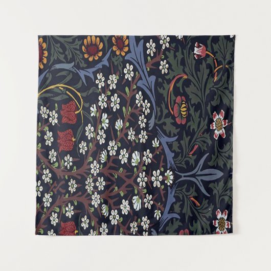 William Morris Blackthorn Wandteppich (Vorderseite (Horizontal))