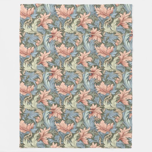 William Morris Blanket Intricate Blumenmotifs Fleecedecke (Vorderseite)
