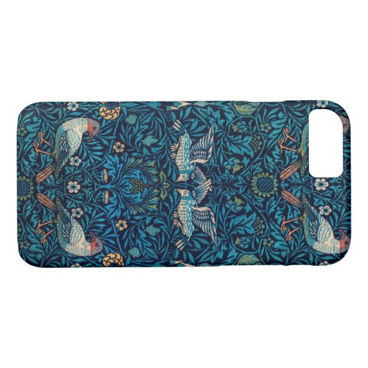 William Morris - Blätter & Vogelmuster Case-Mate iPhone Hülle (Rückseite (Horizontal))