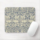 William Morris, Blau grau, Muster, Jugendstil Mousepad (Mit Mouse)