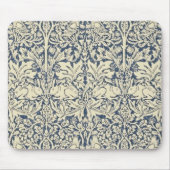William Morris, Blau grau, Muster, Jugendstil Mousepad (Vorne)