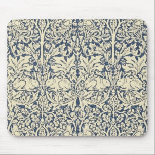 William Morris, Blau grau, Muster, Jugendstil Mousepad