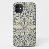 William Morris, Blau grau, Muster, Jugendstil, Vin Case-Mate iPhone Hülle (Rückseite)