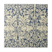 William Morris, Blau grau, Muster, Jugendstil, Vin Fliese (Vorderseite)