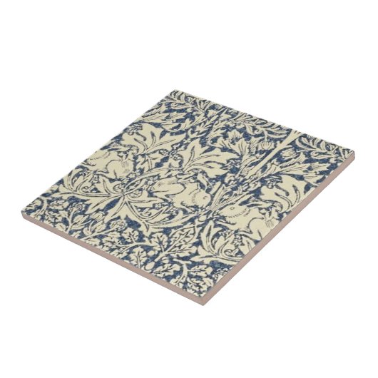 William Morris, Blau grau, Muster, Jugendstil, Vin Fliese (Seite)