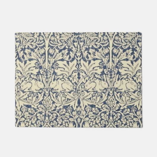 William Morris, Blau grau, Muster, Jugendstil, Vin Fußmatte (Vorderseite)