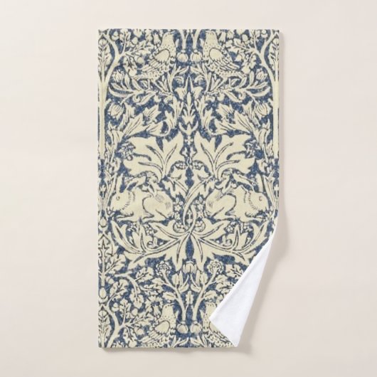 William Morris, Blau grau, Muster, Jugendstil, Vin Handtuch (Handtuch)
