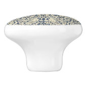 William Morris, Blau grau, Muster, Jugendstil, Vin Keramikknauf (Seitenansicht)