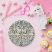 William Morris, Blau grau, Muster, Jugendstil, Vin Pappteller (Party)