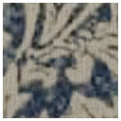 William Morris, Blau grau, Muster, Jugendstil, Vin Stoff (Nahaufnahme)